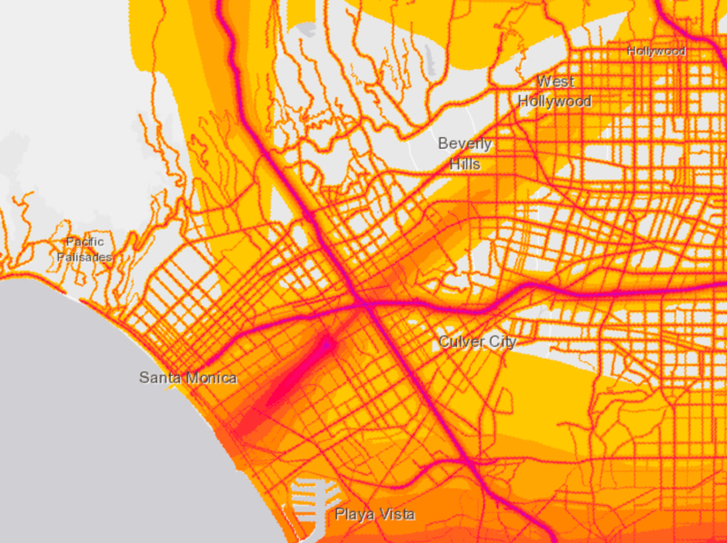 City Of Sounds Noise Map Of Los Angeles